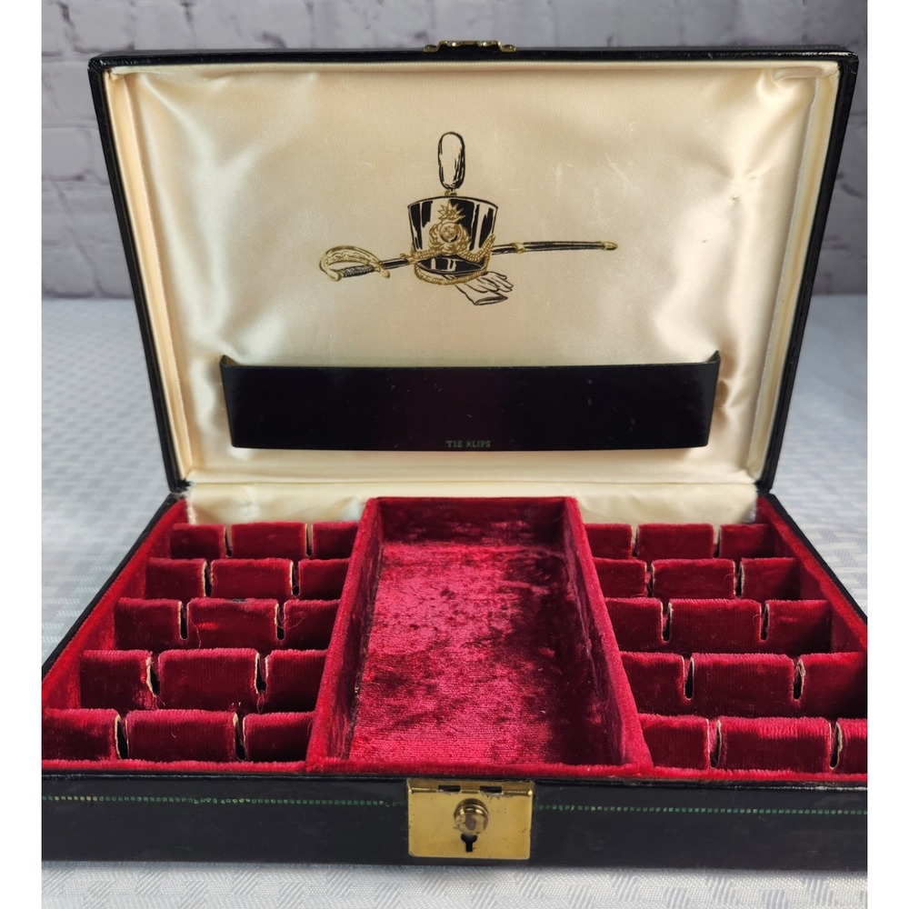 Vintage Swank Tie Klip Jewelry Box Designer Philippe Sweden Expressly for SWANK